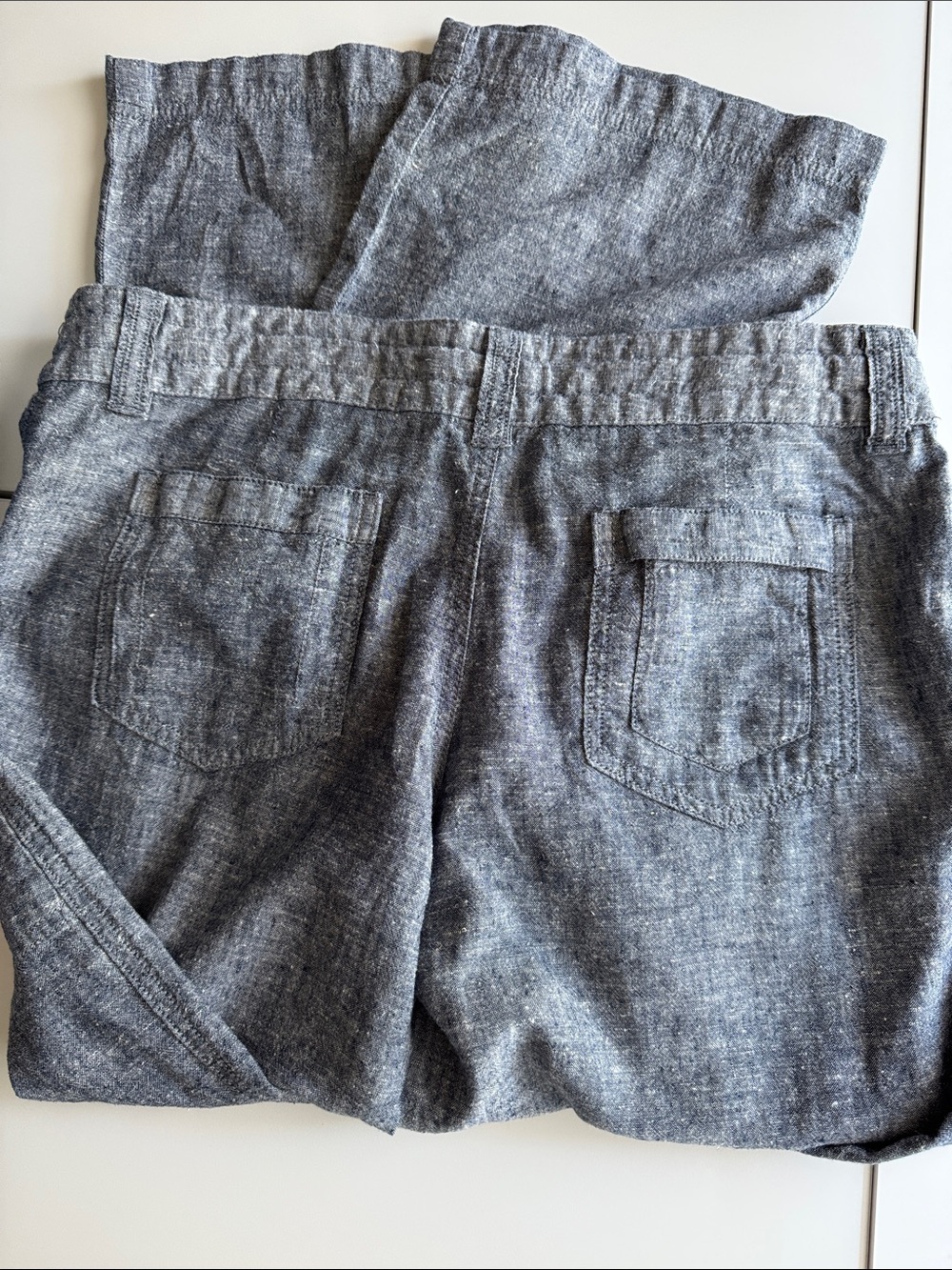 Patagonia Heathered Gray Chambray summer pants - Picture 3 of 7